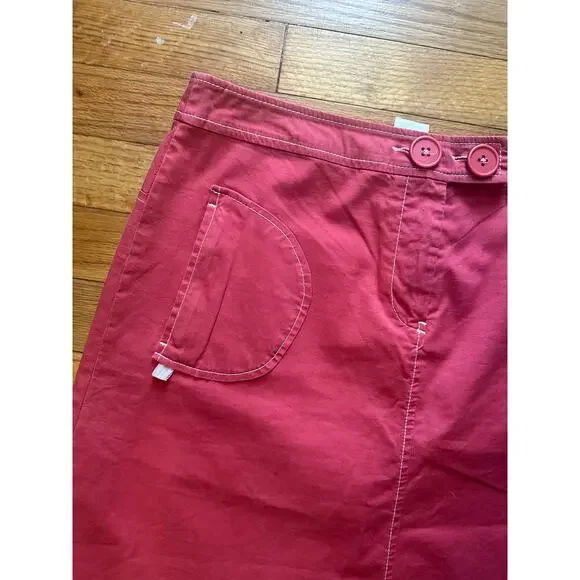 Anthropologie Sitwell Red Skirt – Size 8 - Picture 2 of 5